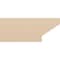 Ekena Millwork 2in. W x 8in. H x 20in. L Clemmons Woodgrain TimberThane Rafter Tail, Primed Tan RFTUR02X08X20CLERCPR - alternate 3